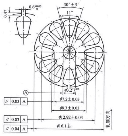 沖壓模具-電機(jī)轉(zhuǎn)子圖-五金沖壓件加工廠